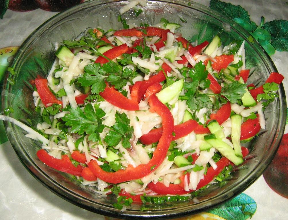 Салат из топинамбура готов